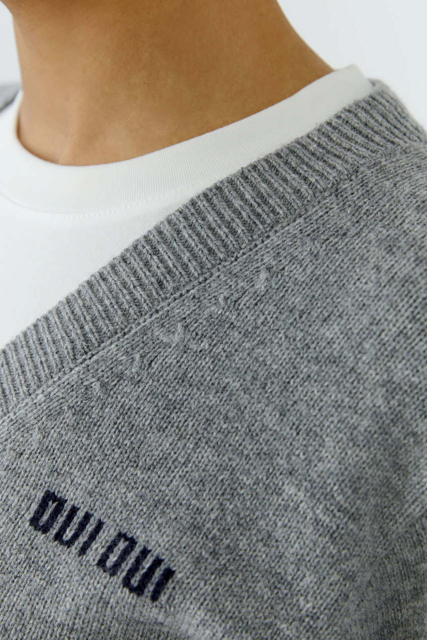 Image 5 of pullover - steel grey in steel grey | Oui