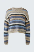 pullover - lightbrown blue