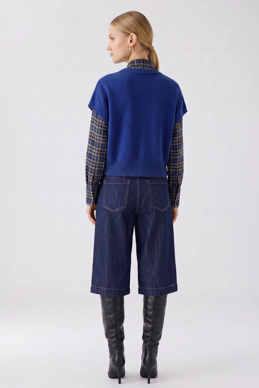 Image 3 of pullover - royal blue in royal blue | Oui