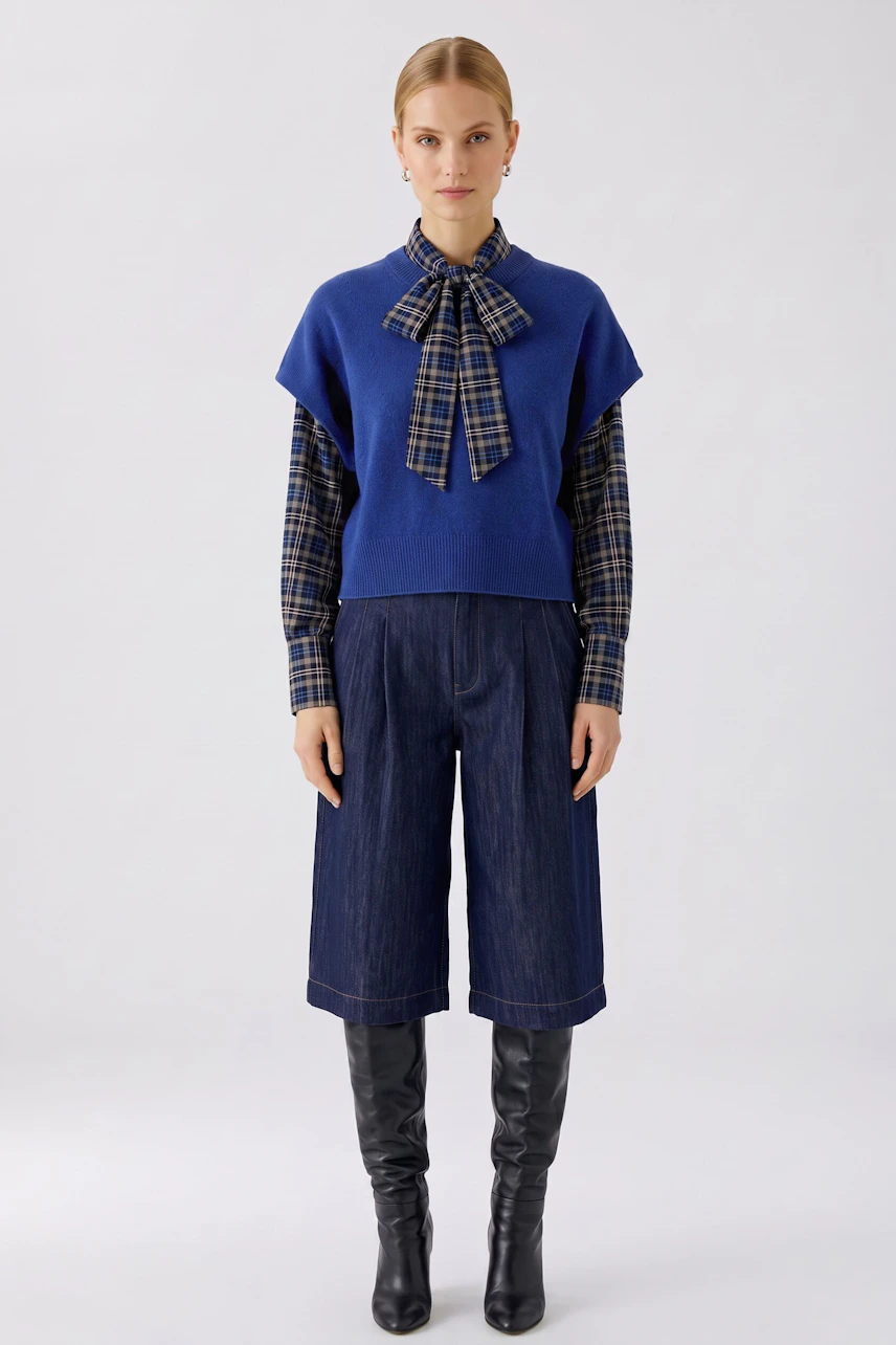 Image 1 of pullover - royal blue in royal blue | Oui