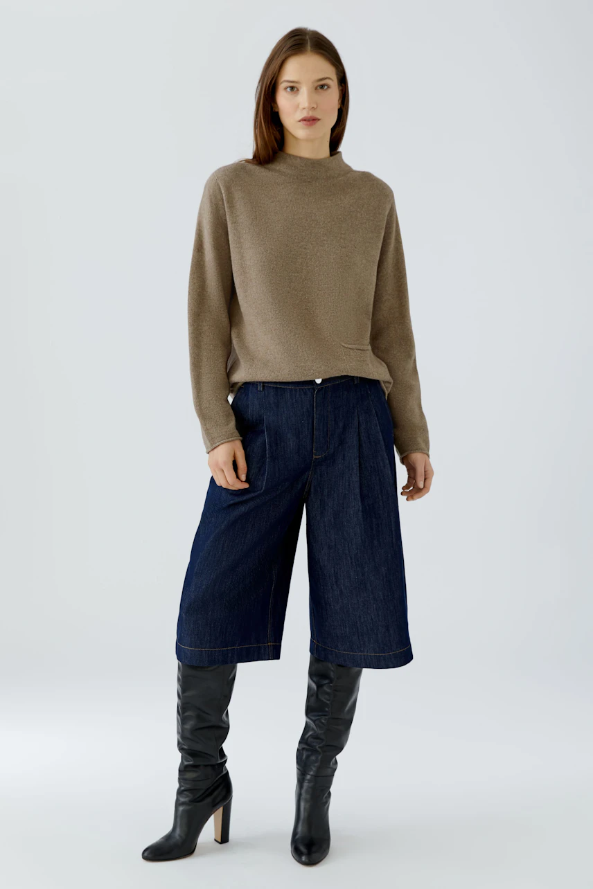 Image 1 of pullover - Taupe Melange in Taupe Melange | Oui