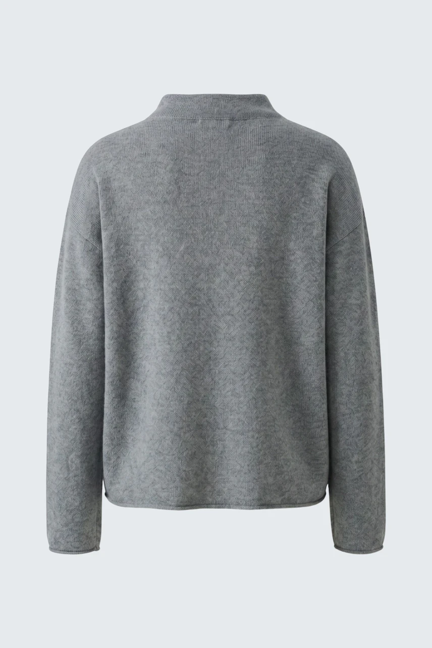 Casual grey pullover: Simple design, soft fabric, perfect for everyday comfort.