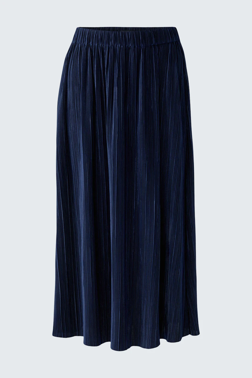 Image 5 of Midi skirt - darkblue in darkblue | Oui