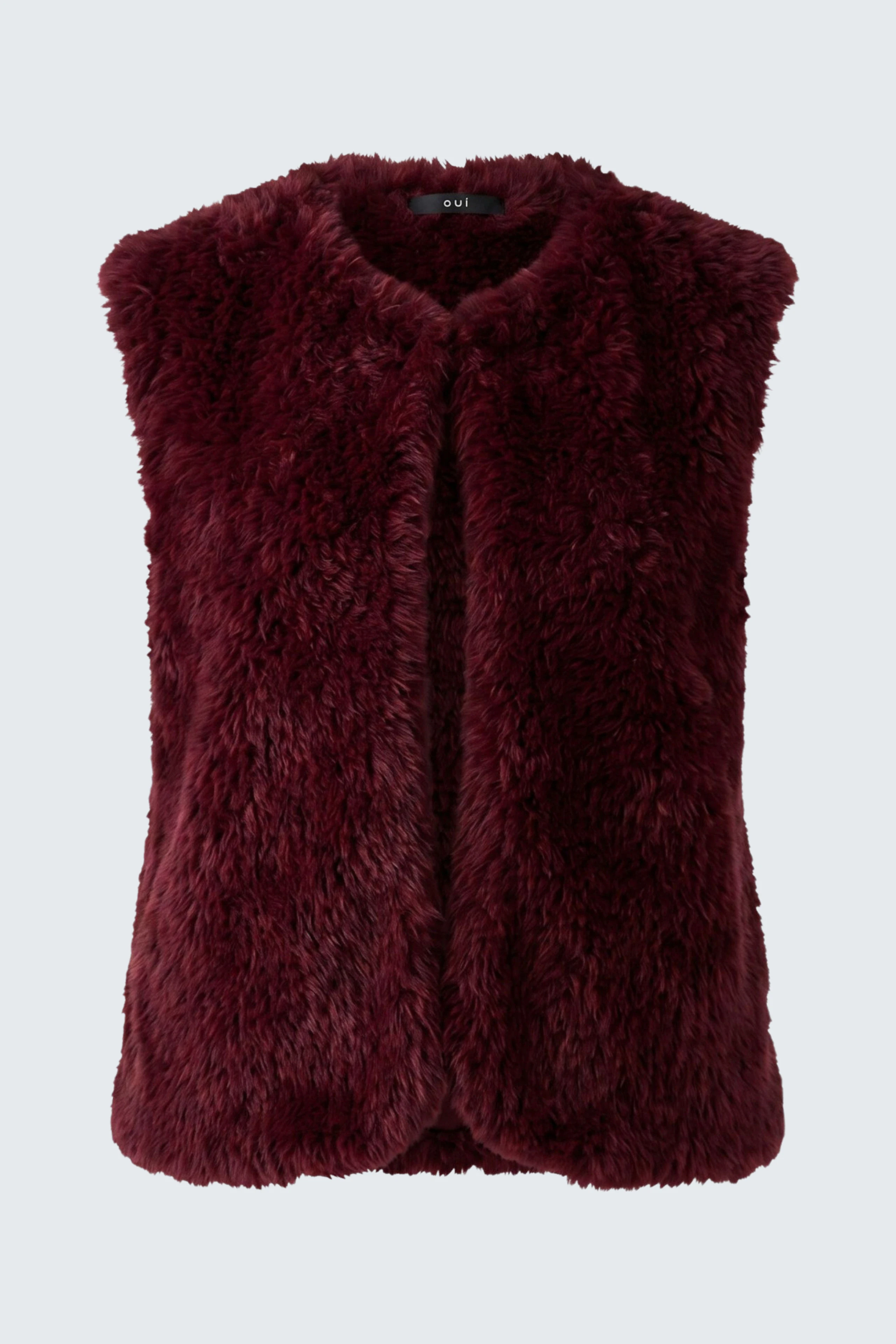 Image 5 of Knitted waistcoat - bramble berry in bramble berry | Oui