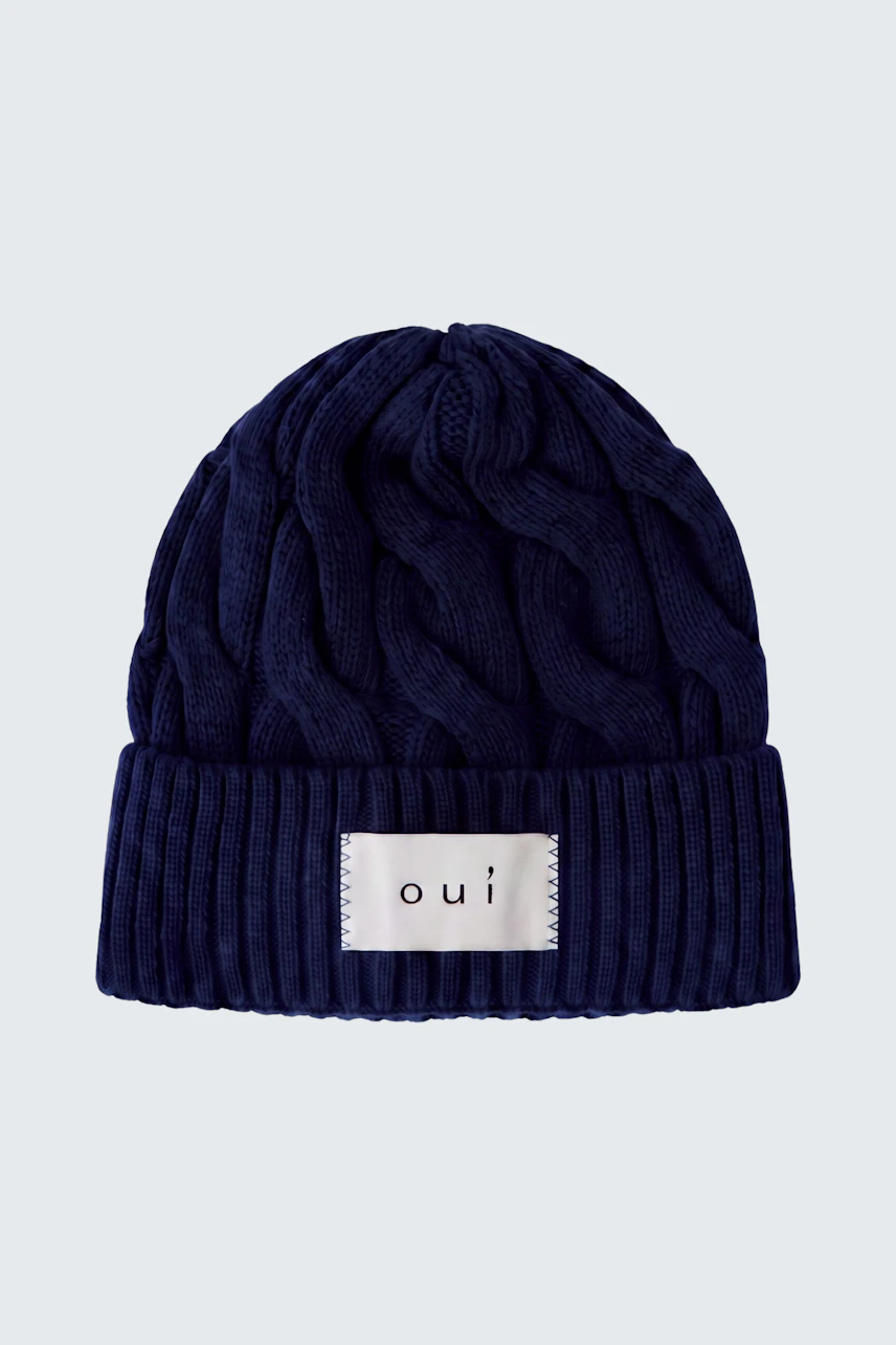 Image 4 of Hat - darkblue in darkblue | Oui