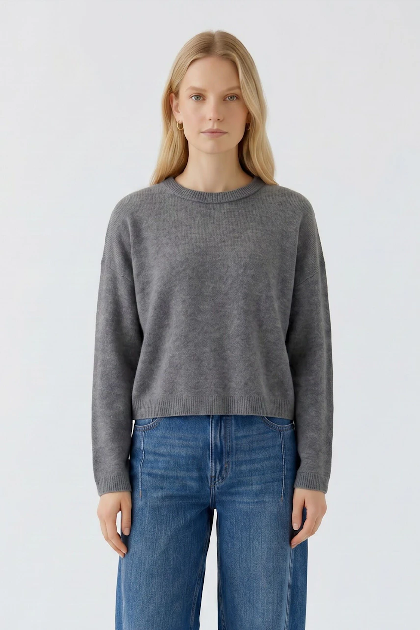 Bild 2 von NILA Pullover - steel grey in steel grey | Oui