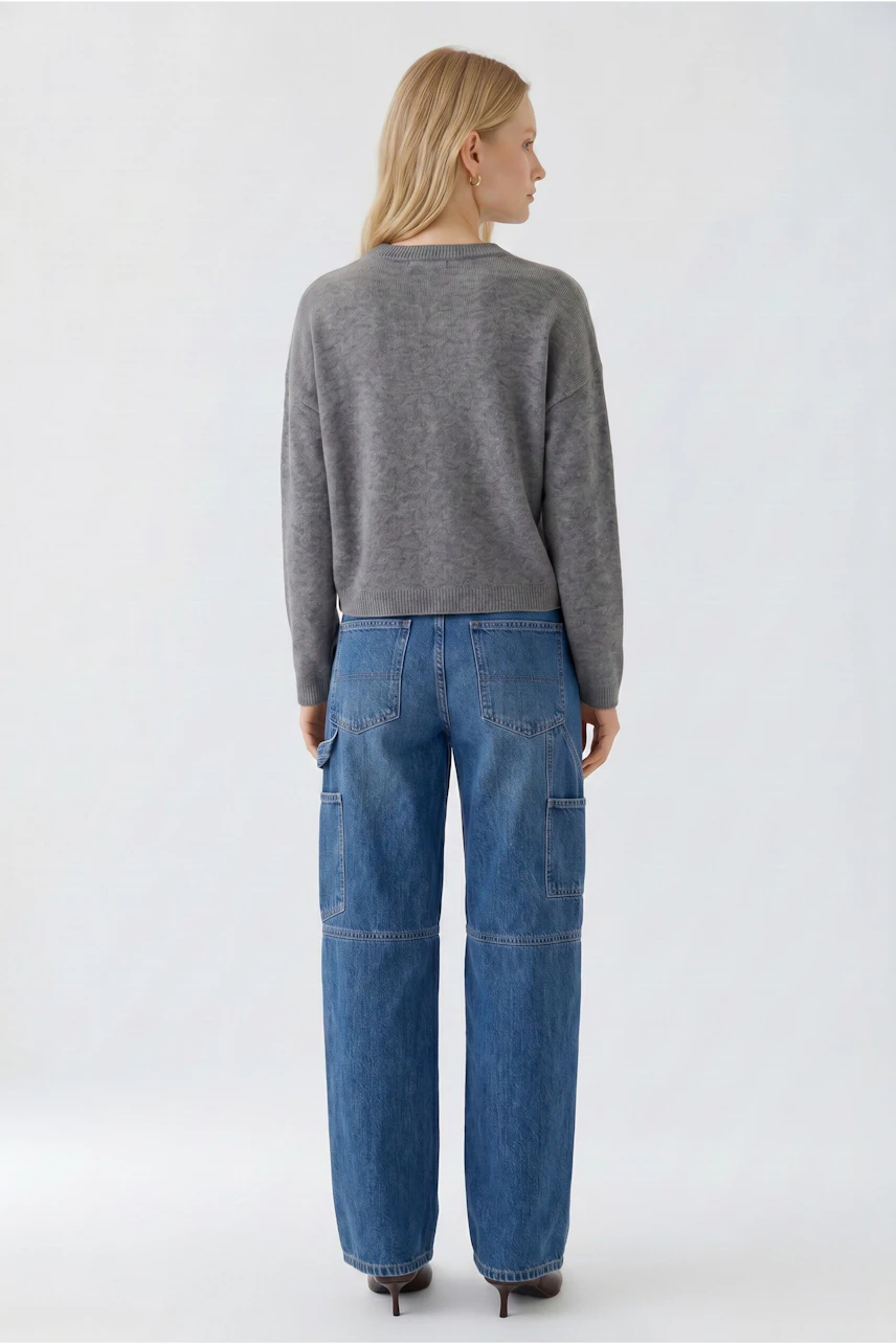 Bild 3 von NILA Pullover - steel grey in steel grey | Oui