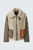 Reversible jacket - lightbrown stone