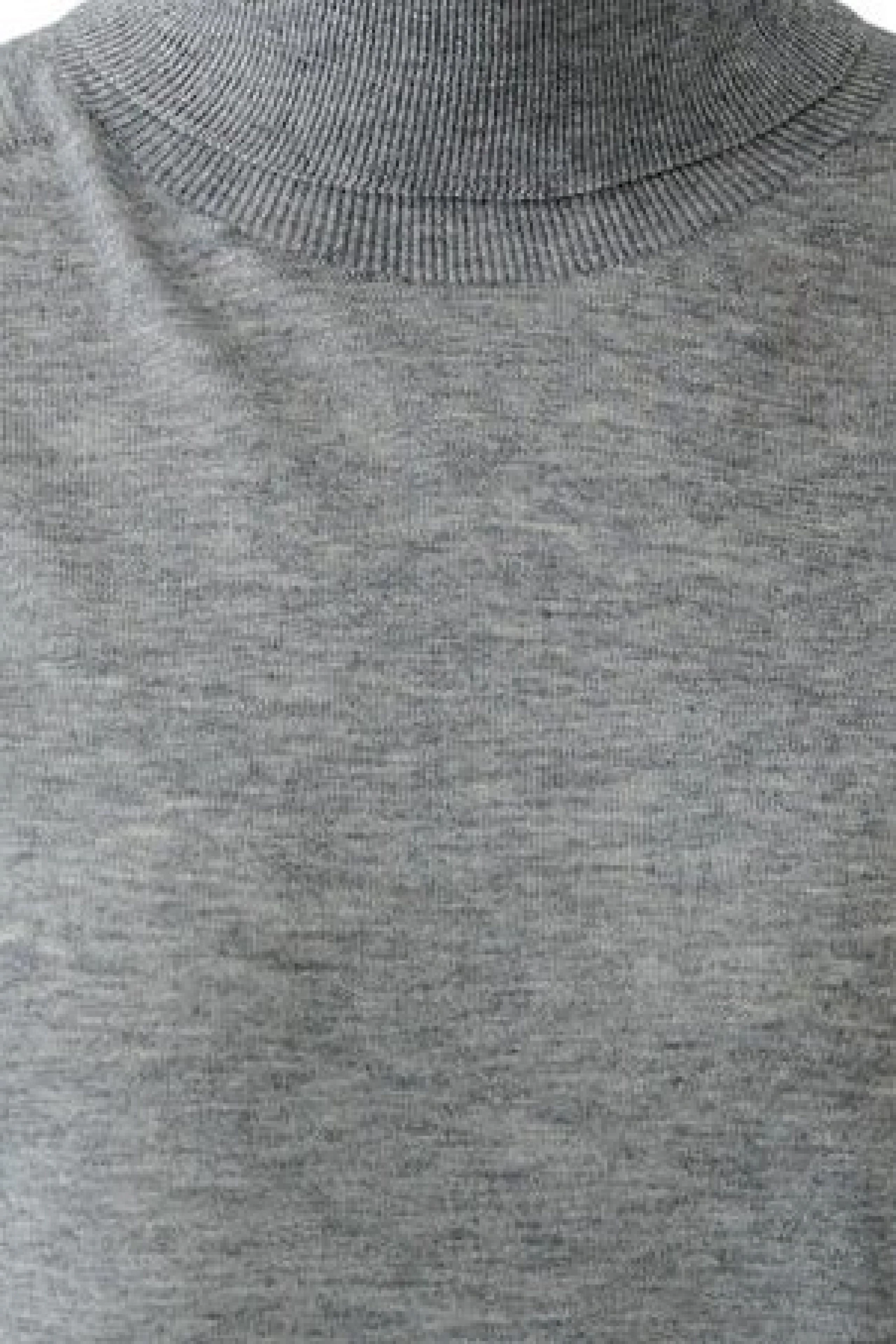 Casual grey pullover: Simple design with a high neckline, perfect for layering in cooler weather.
