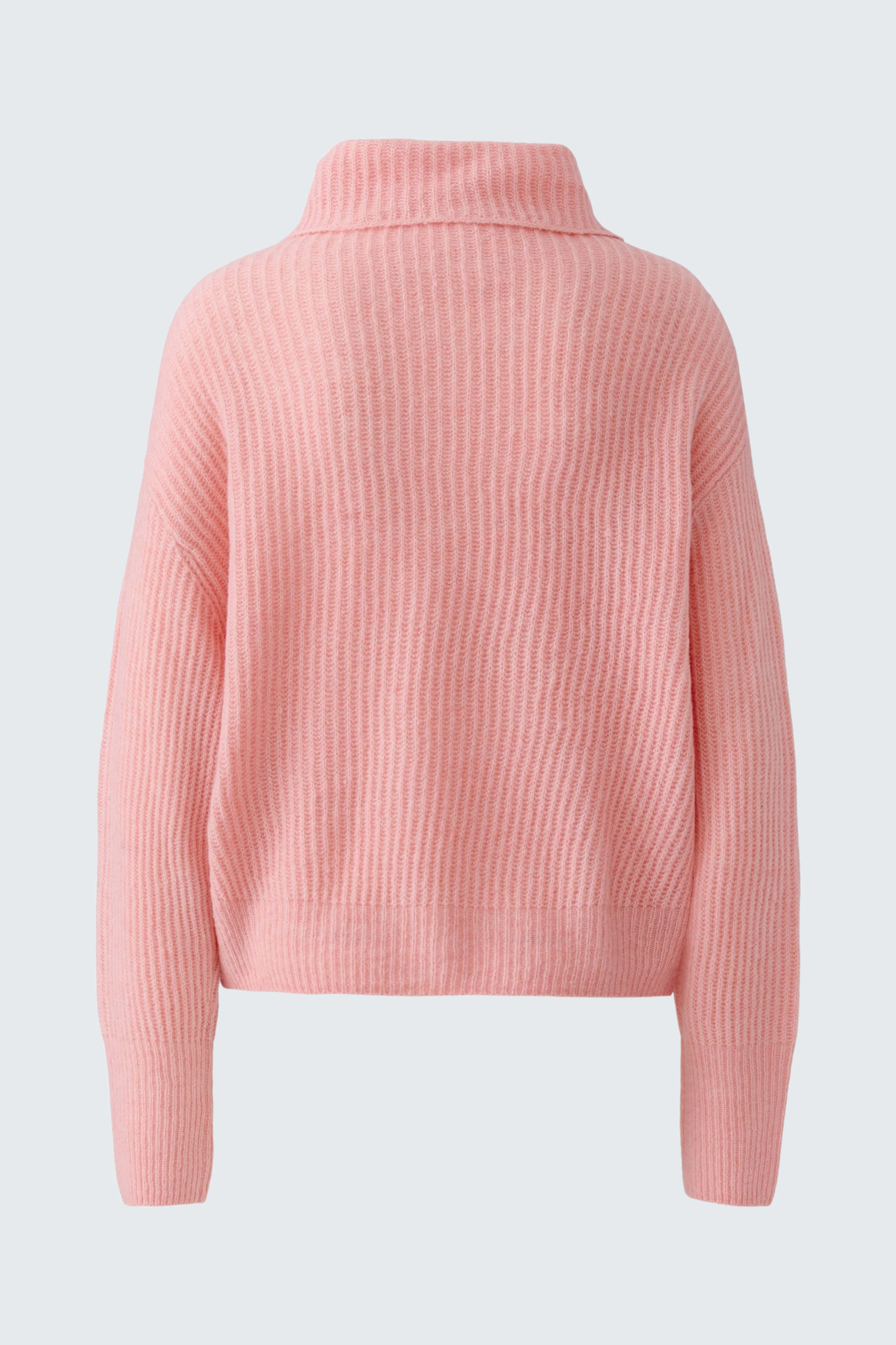 Rosa Damen-Pullover: Weicher Strickpullover ohne Model, ideal für gemütliche Tage.