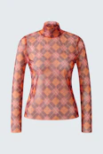 Long-sleeved shirt - darkred red