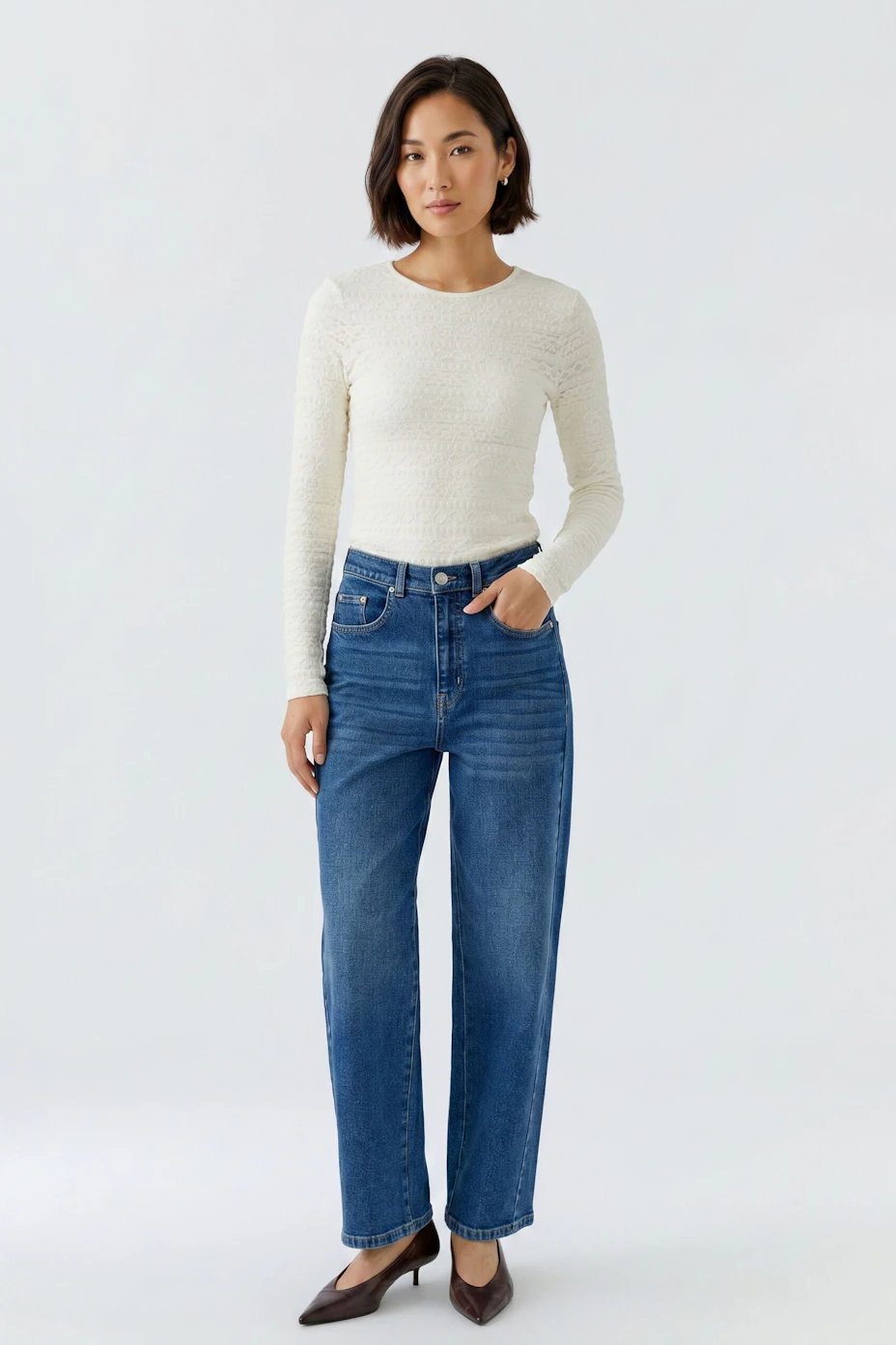 Langarmshirt Spitze - bramble berry