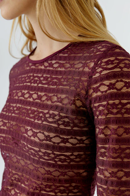 Long sleeve shirt lace - bramble berry