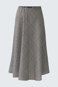 Midi skirt - offwhite brown