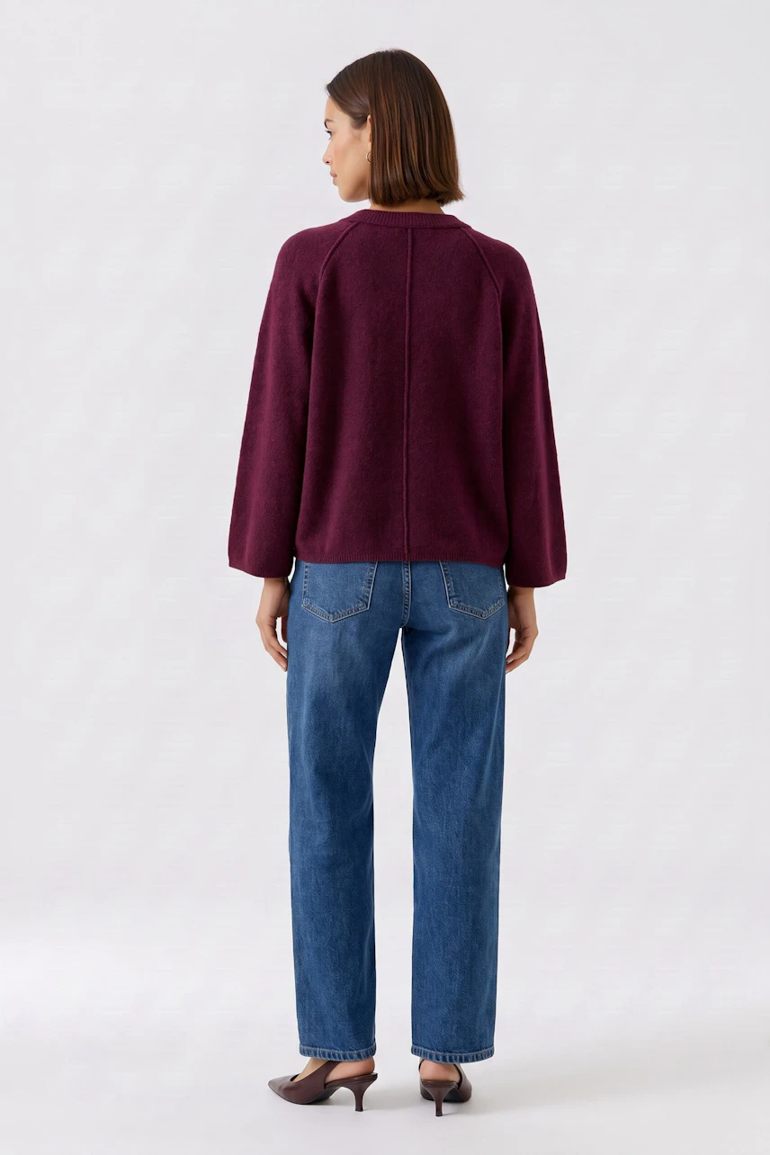 Image 3 of Pullover - bramble berry in bramble berry | Oui