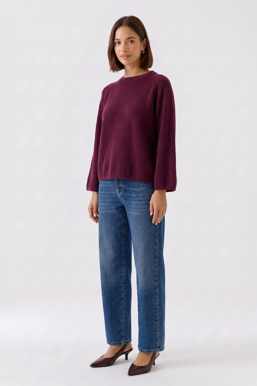 Image 4 of Pullover - bramble berry in bramble berry | Oui