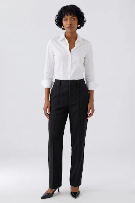 Stoffhose - black