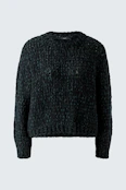 Pullover - black green