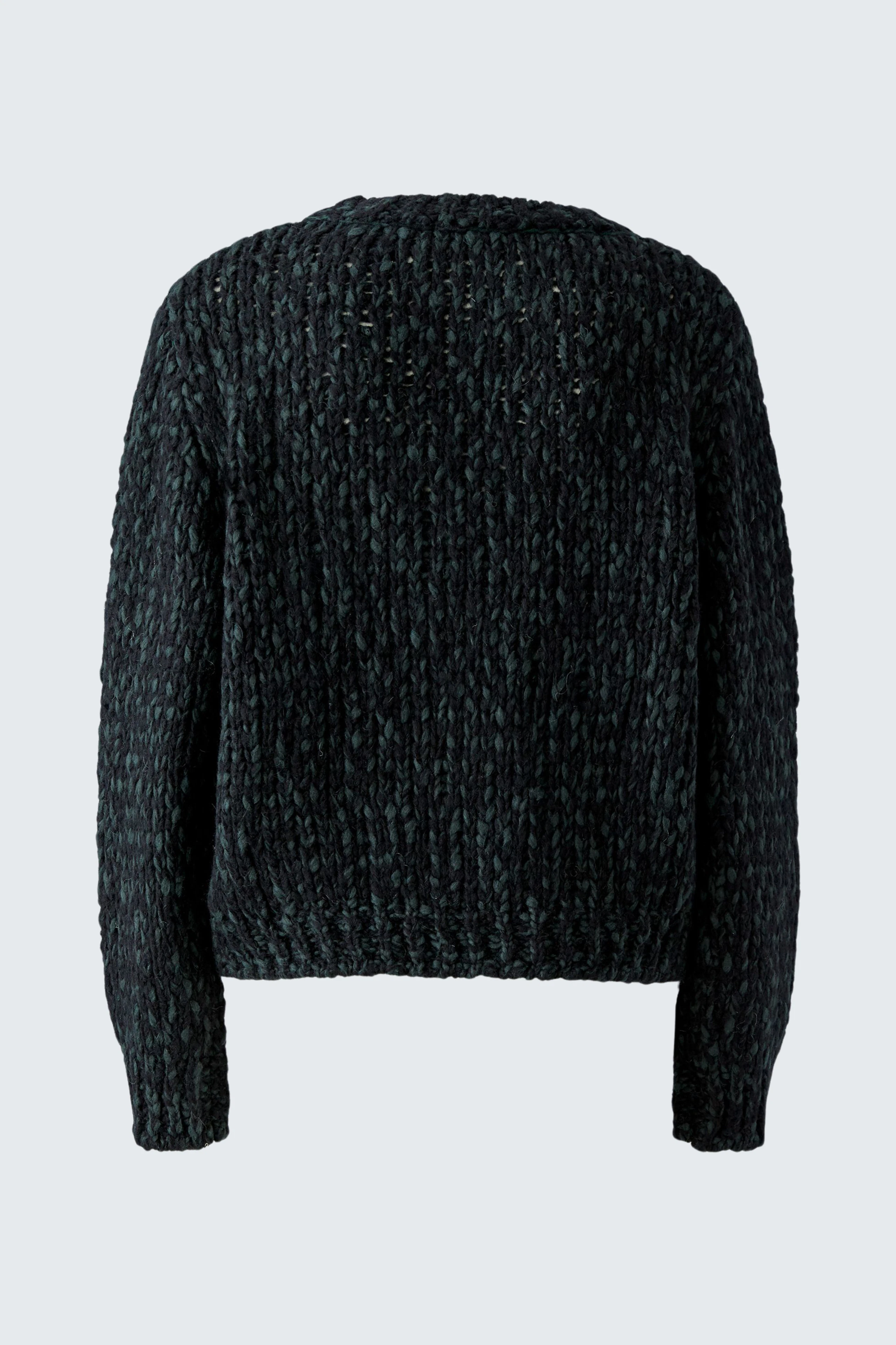 Schlichter Damen-Pullover: Schwarzer Strickpullover ohne Muster, ideal für lässige Outfits.