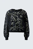 Sweatshirt Spitze - black