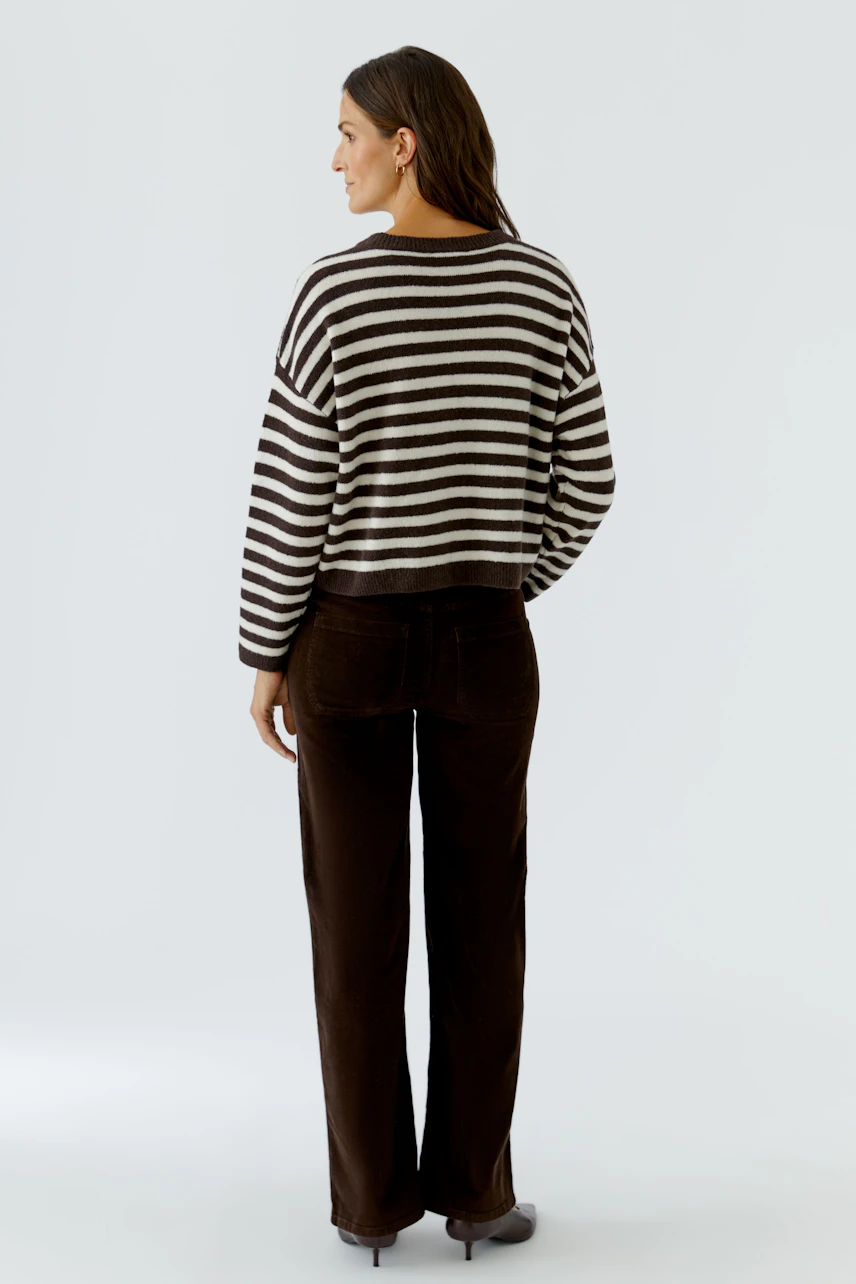 Bild 3 von Pullover - darkbrown white in darkbrown white | Oui
