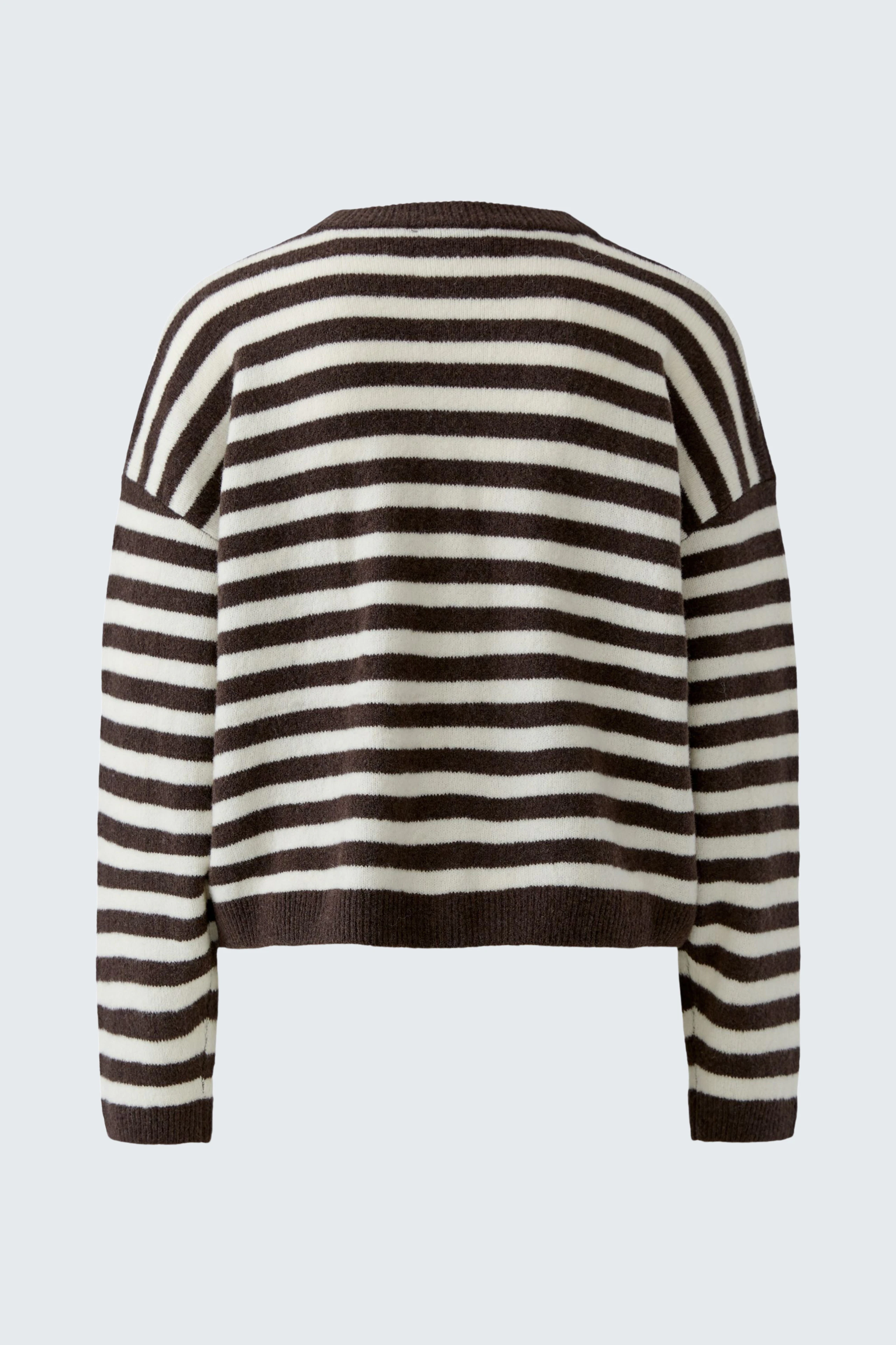 Pullover - darkbrown white
