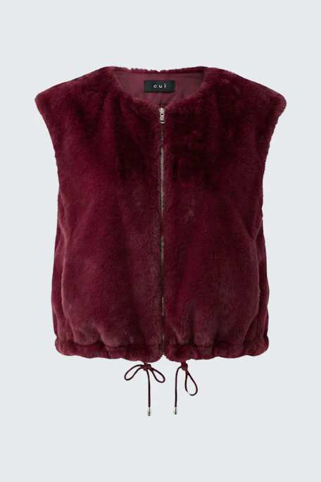 Faux fur vest - bramble berry