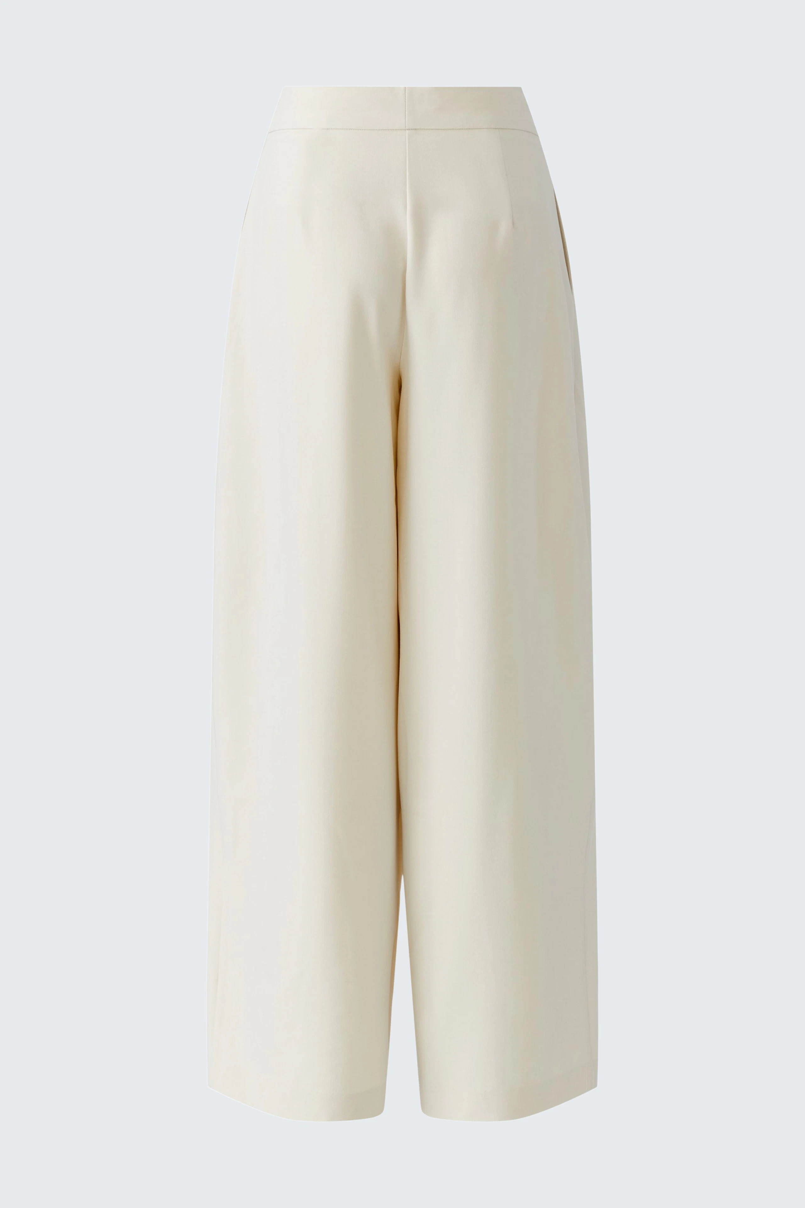 Weite Bundfaltenhose in Creme: Zeitloses Design, ideal für vielseitige Kombinationen im Alltag.