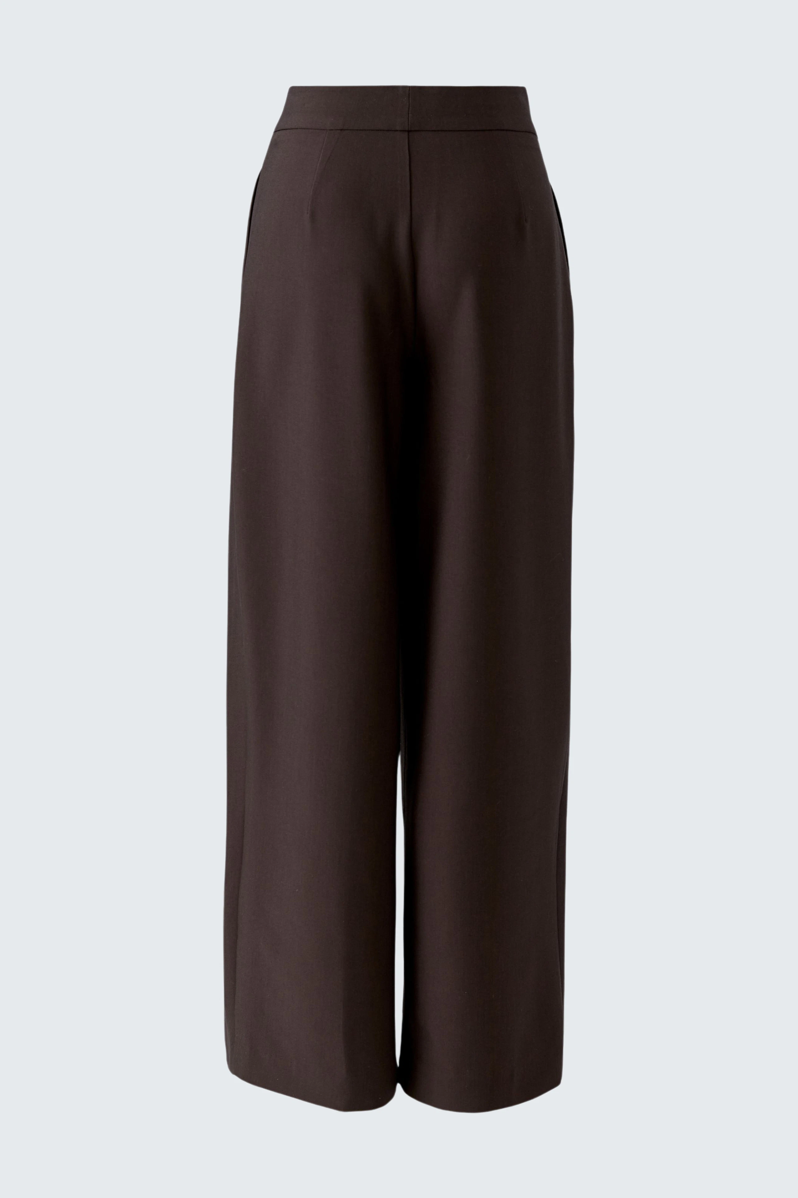 Pleated trousers: Brown wide-leg pants with a high waist, no model visible.