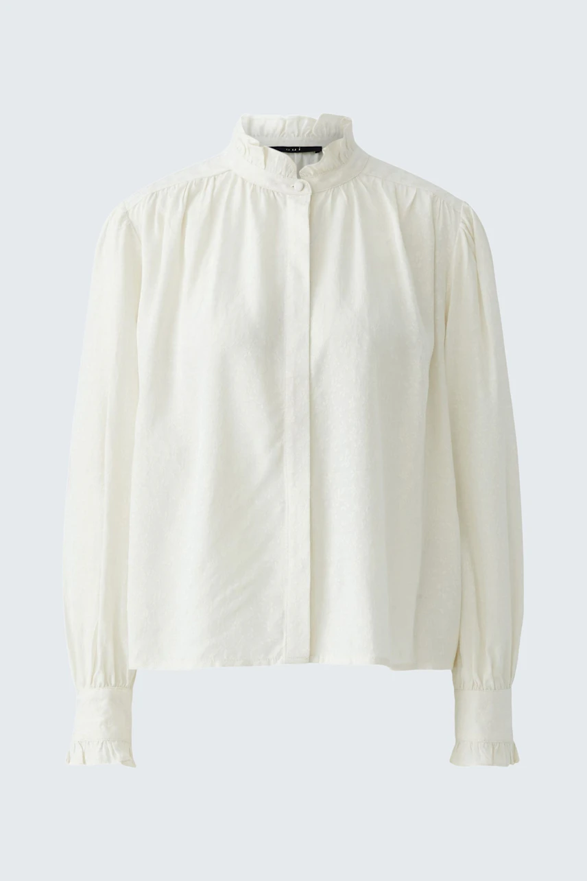 Image 8 of Blouse - eggnog in eggnog | Oui