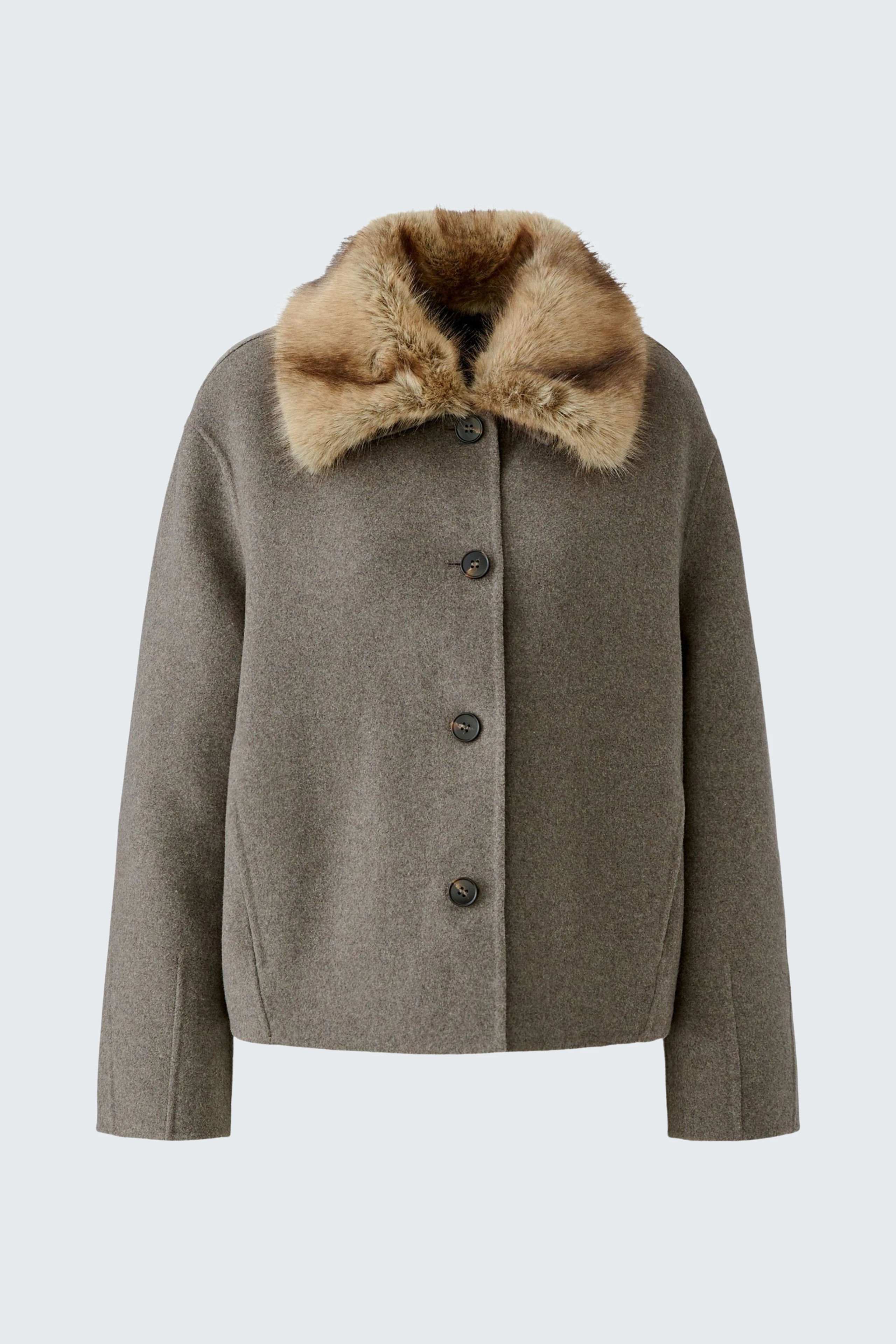 Jacke - taupe mel