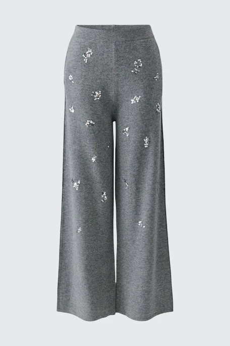 Knitted pants - grey