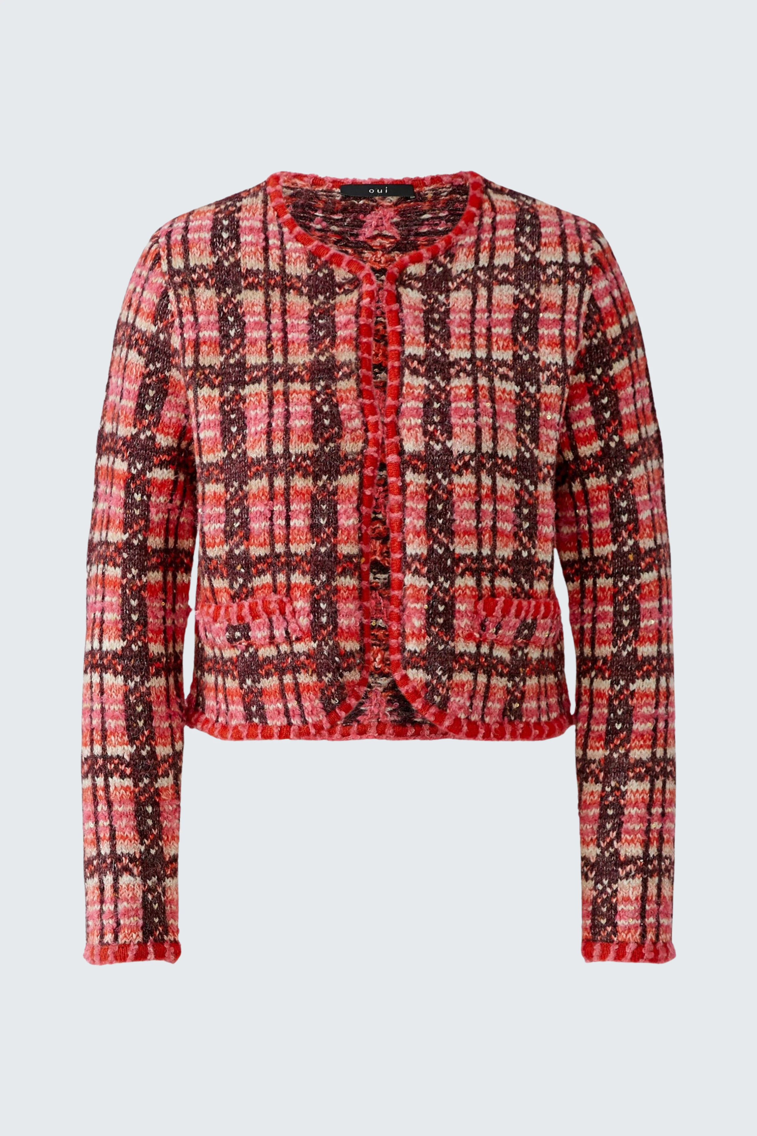 Strickjacke - darkred red
