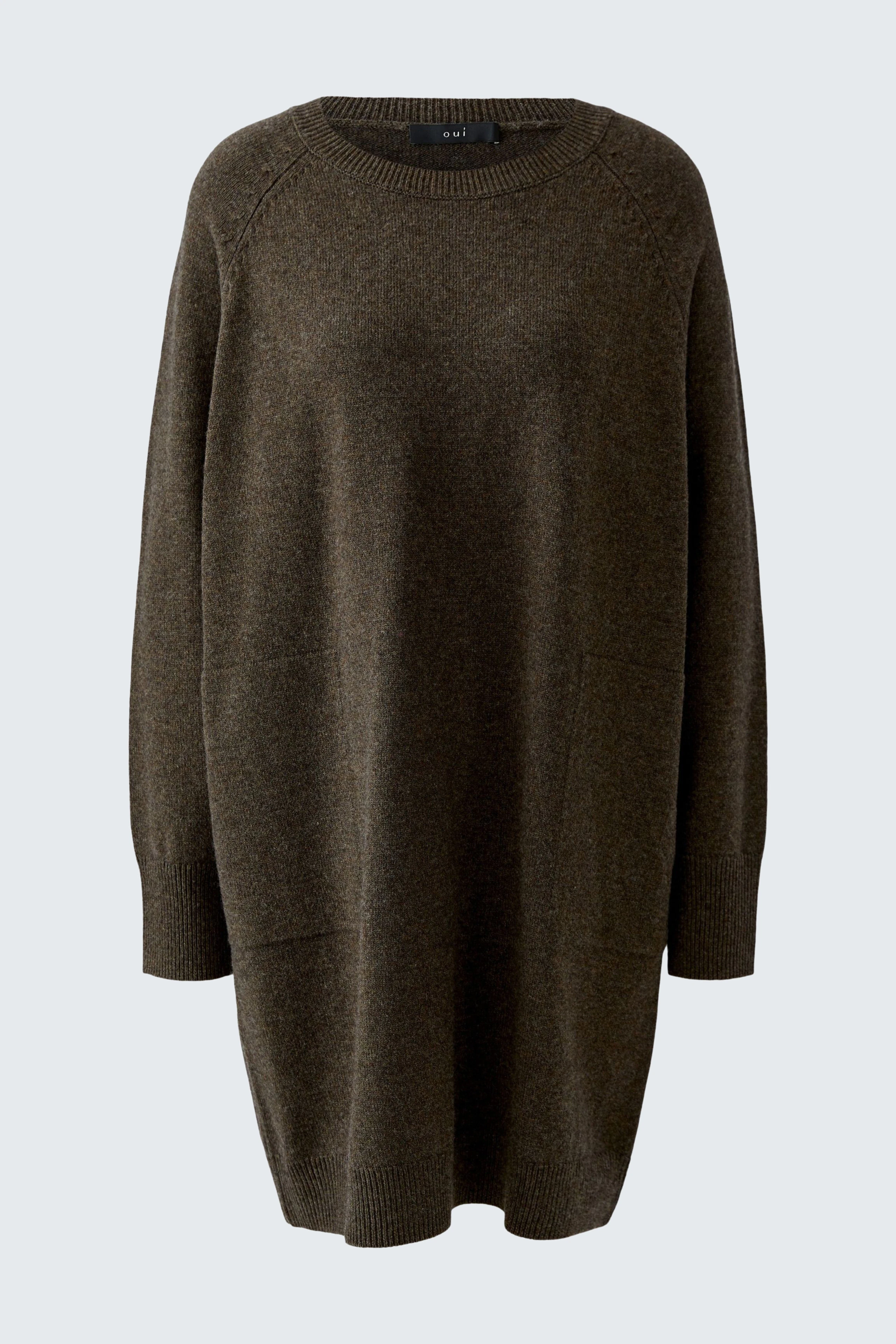 Knitted dress - taupe mel