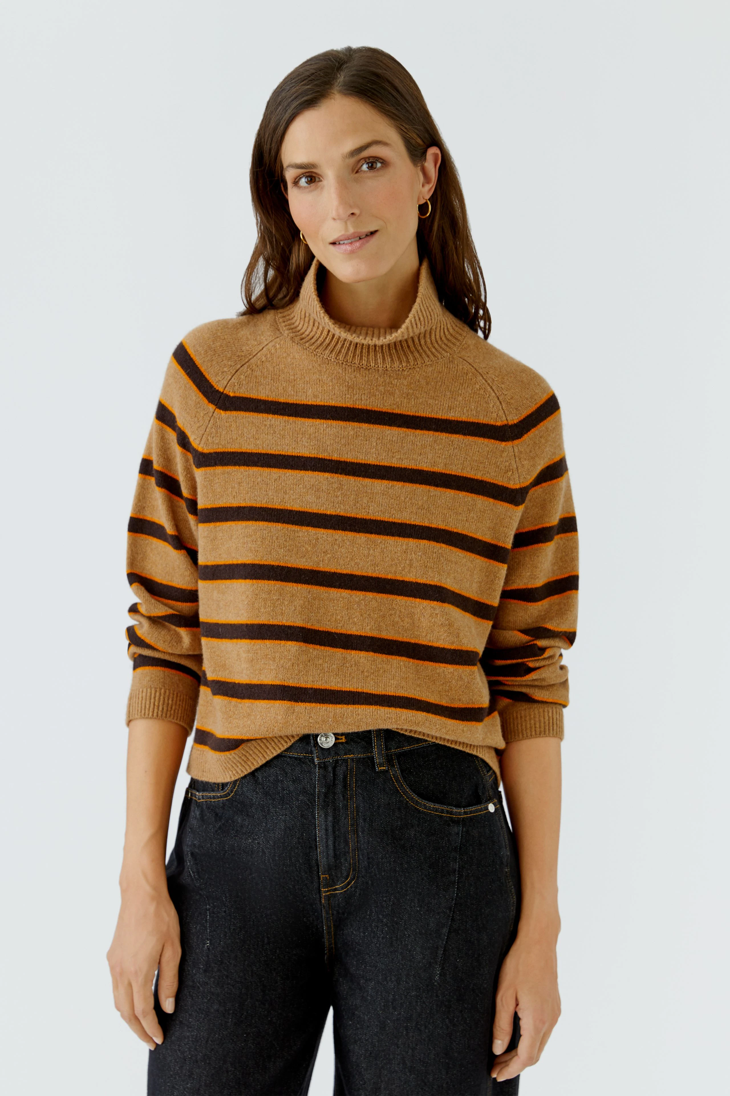 Pullover - darkcamel brown