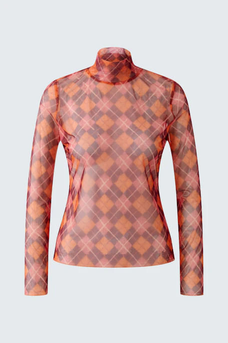 Long-sleeve shirt - darkred red