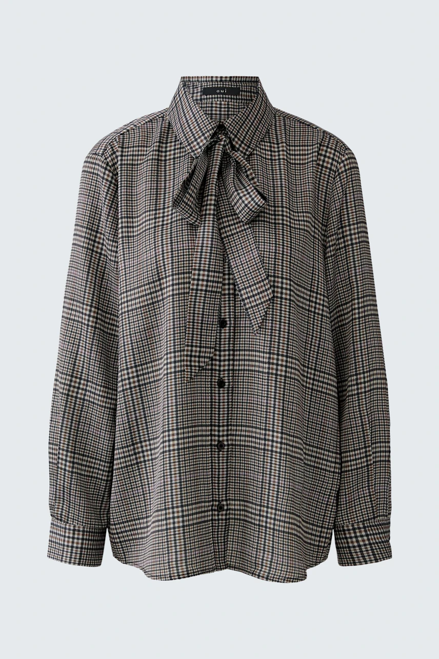 Image 7 of Bow blouse - offwhite brown in offwhite brown | Oui