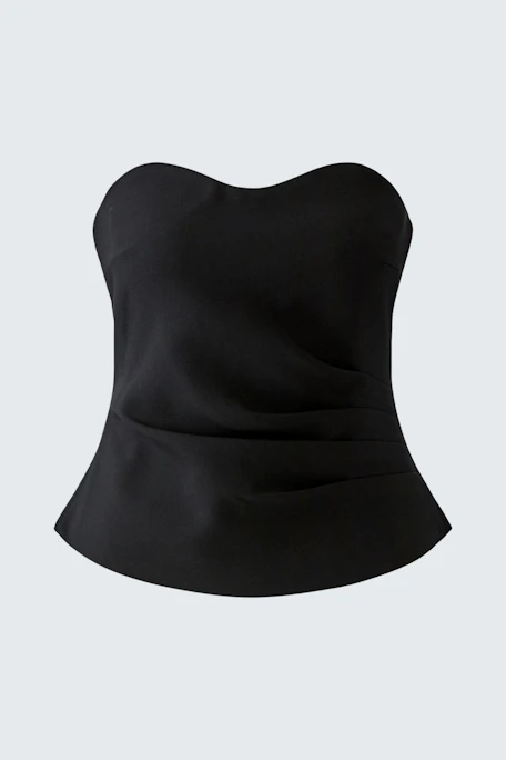 Schwarzes Damen-Top: Ärmelloses, schlichtes Design, perfekt für vielseitige Kombinationen.