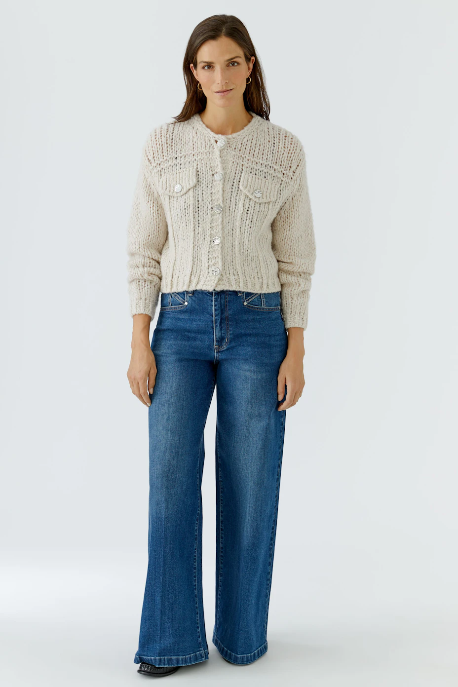 Knitted cardigan - chocolate torte