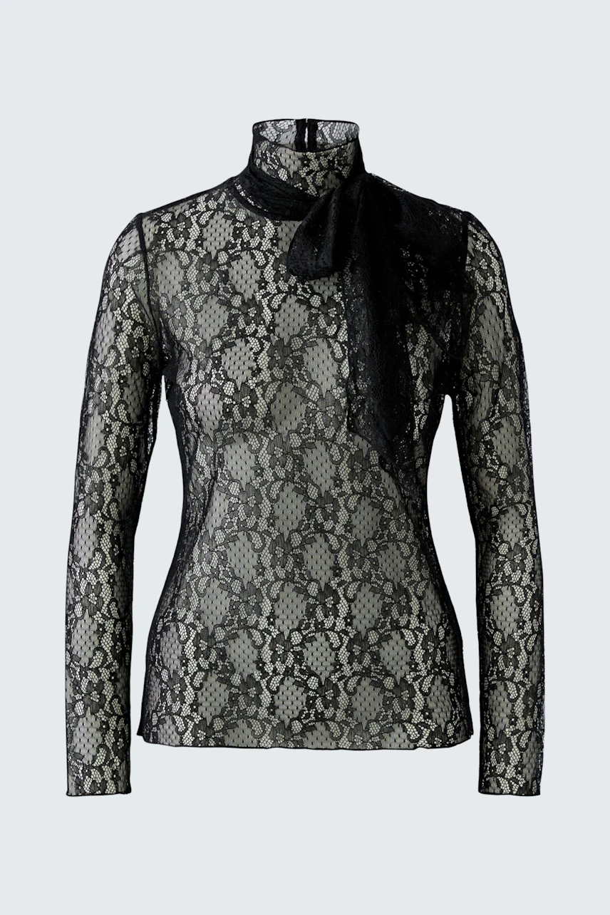 Bild 6 von Langarmshirt Spitze - black in black | Oui