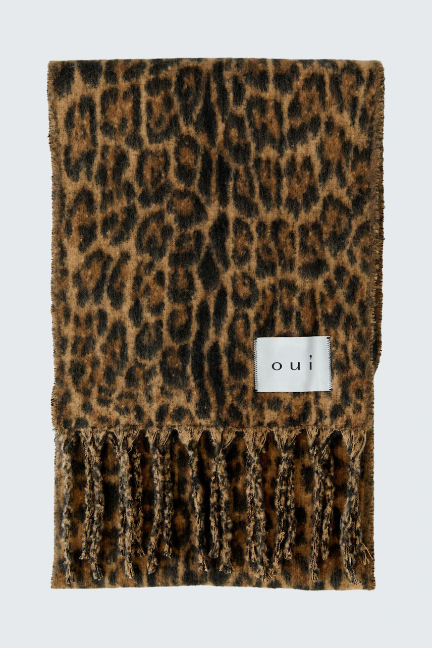 Image 6 of Scarf - camel grey in camel grey | Oui