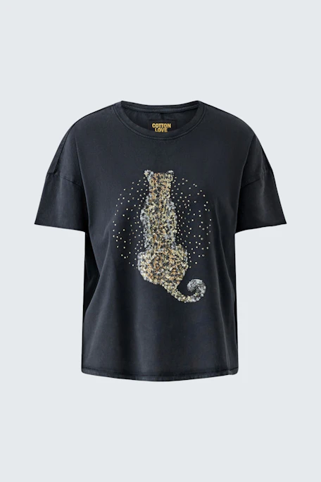 T-shirt - washed out black