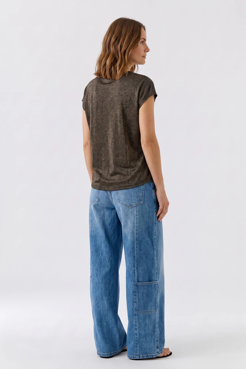 Image 3 of T-shirt - cooper grey in cooper grey | Oui
