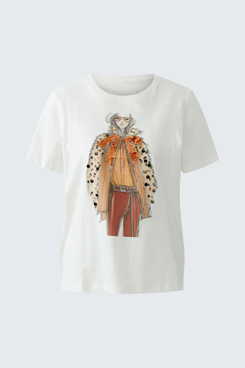 Image 6 of T-shirt - gardenia in gardenia | Oui