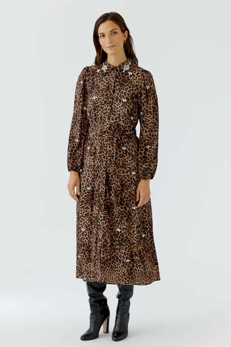 Maxikleid - camel grey