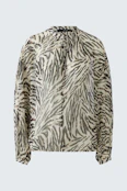 Bluse - offwhite black
