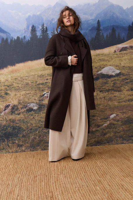 pullover - darkbrown white