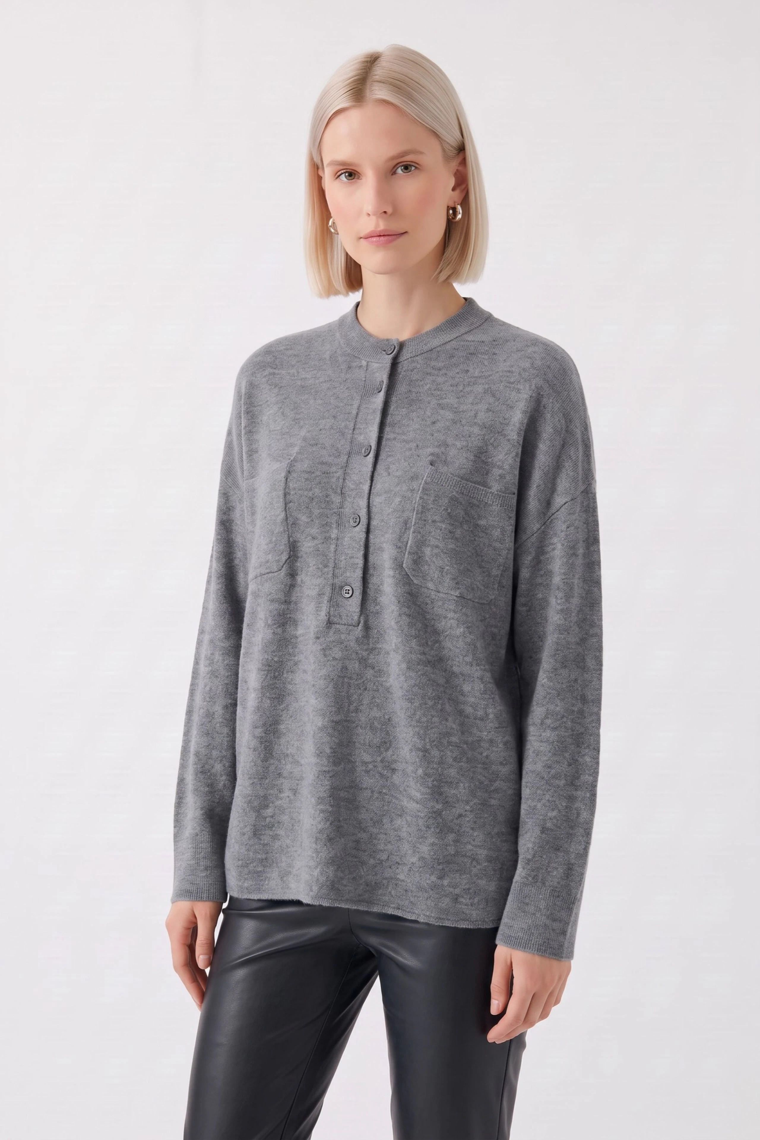 Image 2 of Pullover - grey in grey | Oui