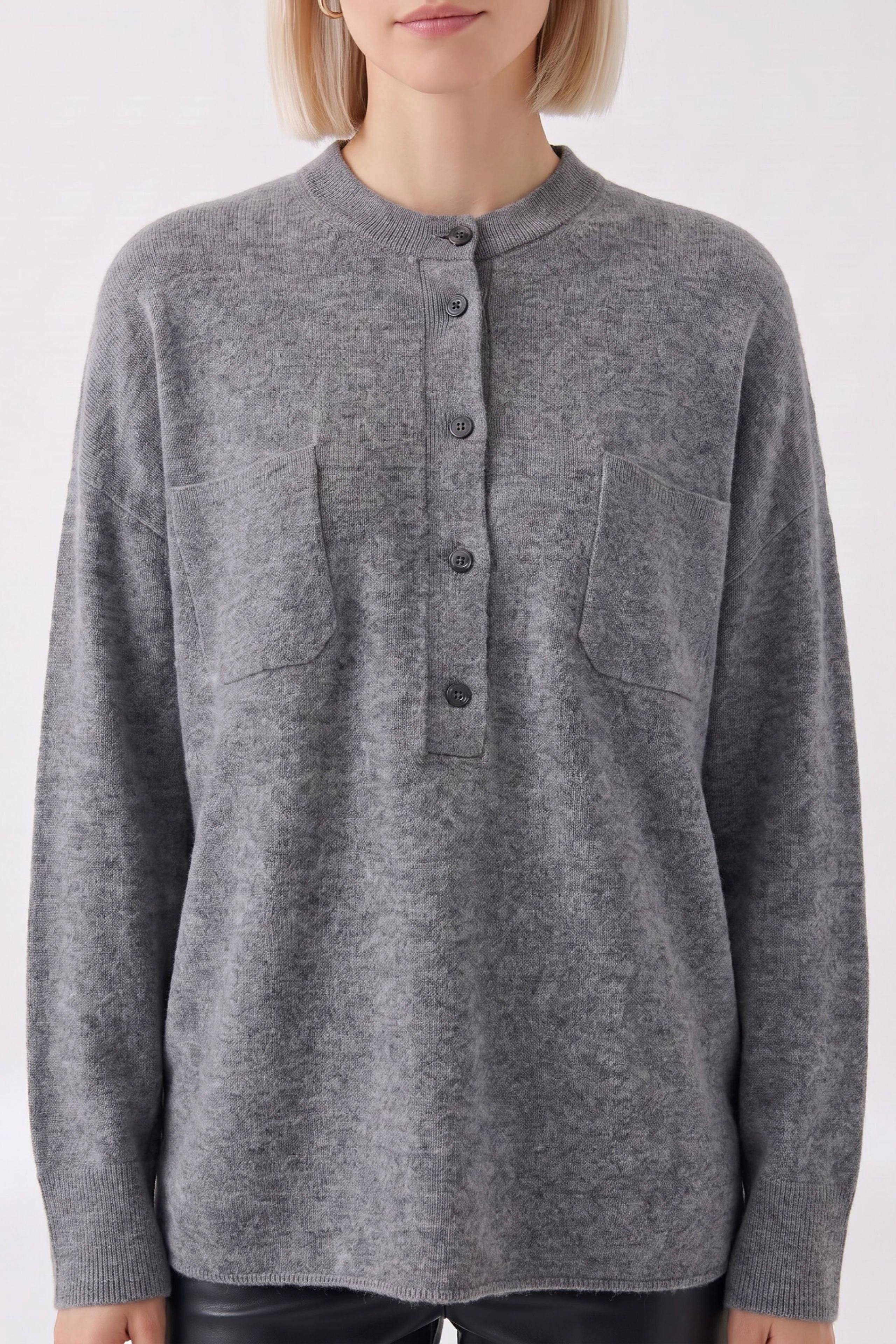 Image 5 of Pullover - grey in grey | Oui